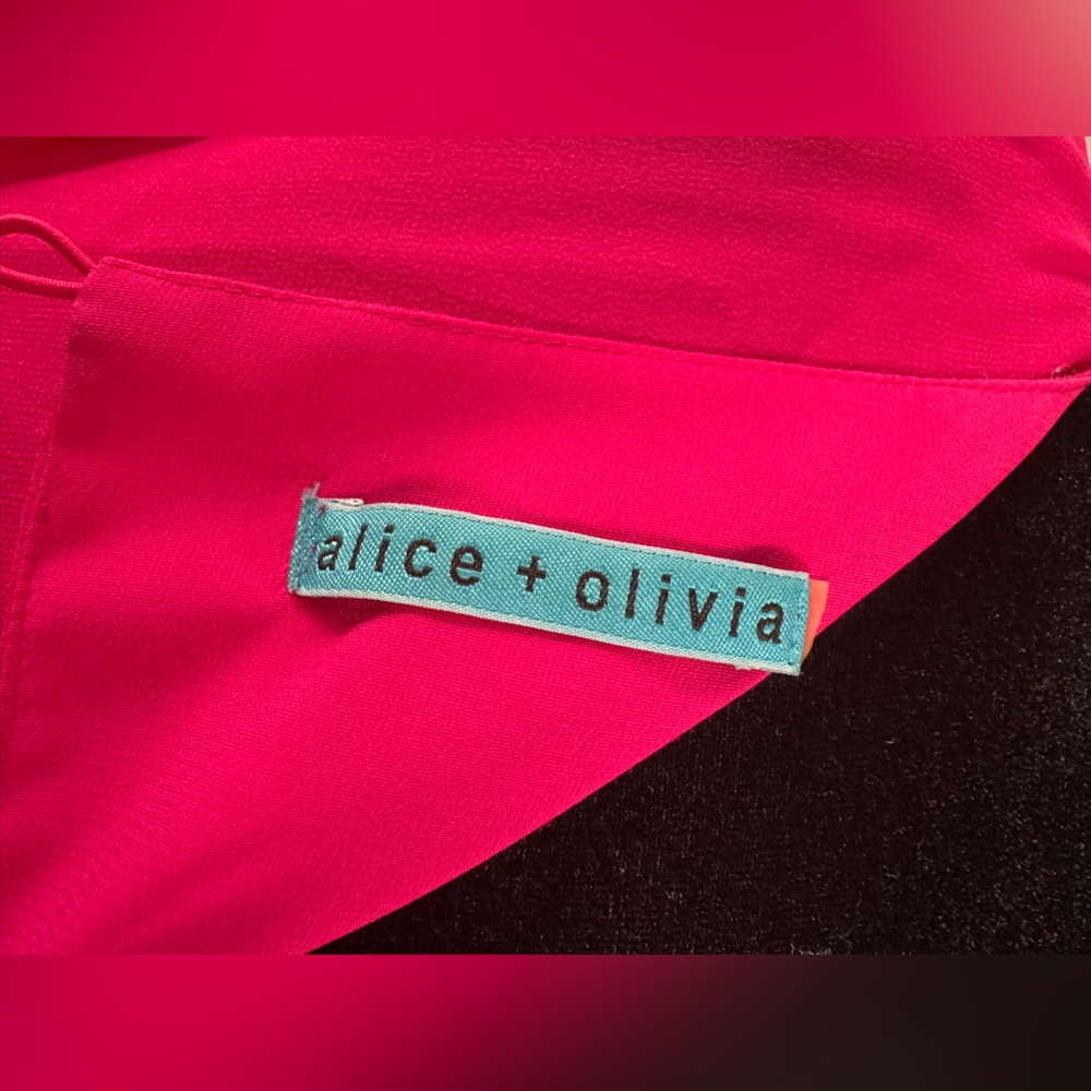 Alice + Olivia Pink Puff Sleeve Boxy Blouse - Picture 5 of 14